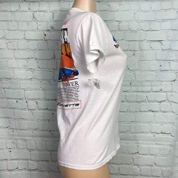 Chevrolet 1998 Corvette Convertible White T-Shirt NWT Small - Picture 5 of 8